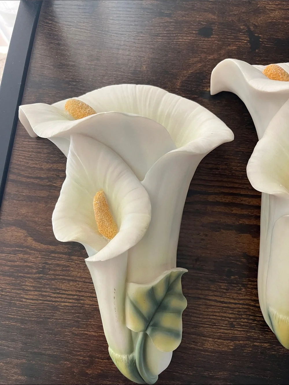VINTAGE Ibis & Orchid: Calla Lily Wall Pocket Vase / Planters